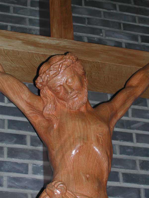 detail van kruisbeeld